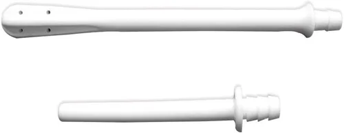 Vista 2 de HealthAndYoga™ Boquillas de enema – Acampanadas (6 pulgadas) y rectas (3.2 pulgadas) – Suministros de enema reemplazables para ducha vaginal y anal