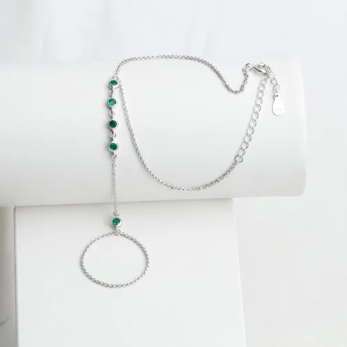 Vista 12 de Pulsera de plata de ley 925 para mujer, pulsera de mano para mujer, pulseras esclavas de 7 a 9 pulgadas ajustable