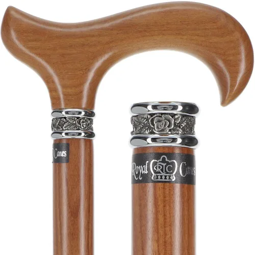 Vista 7 de Royal RC Canes Stylish Walking Sticks – Derby Walking Canes with Wood Shaft and Pewter Collar – Colorful Cane Best Gift for Men and Women – Portable