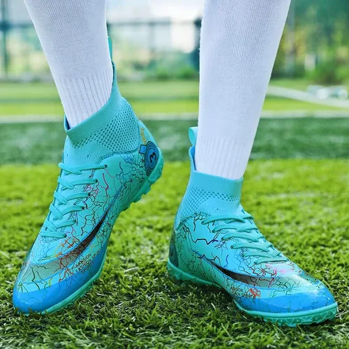 Vista 3 de AOCON Zapatos deportivos de fútbol para hombre zapatos de fútbol profesionales transpirables para deportes al aire libre corrercompetencia