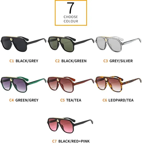 Vista 7 de ZLJSHIHOI Gafas de sol vintage retro de los años 70 para mujeres y hombres marco de aviador cuadrado grande UV400 de moda