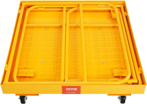 Vista 11 de VEVOR Cesta de Carga para Montacargas, Plataforma de Trabajo con Jaula de Seguridad de 36 x 36 Pulgadas, Capacidad de Carga de 1200 lbs, Cesta