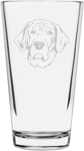 Vista 111 de Podenco Canario - Vaso de pinta de 16 onzas con temática de perro personalizado