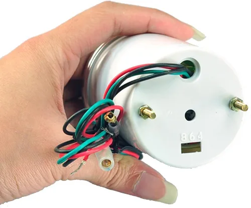 Vista 5 de ESUPPORT - Medidor de índice de aire/combustible de 2 pulgadas (52mm) para automóviles Pantalla de luz blanca 12V de la lente del tinte del humo
