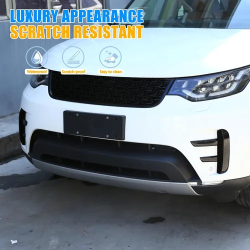 Vista 3 de Cubierta de ventilación de rejilla de parachoques delantero compatible con Land Rover Discovery 5 L462 2017-2023, accesorios decorativos de entrada