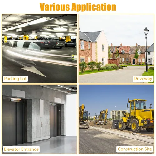 Vista 7 de ERGOMASTER Conos de seguridad ajustables de 24 ~ 34 pulgadas para estacionamiento, precaución de construcción, puntales de carretera con base