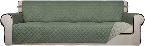 Vista 114 de PureFit - Funda de sofá acolchada reversible, protector de muebles impermeable, funda de sofá lavable con espuma antideslizante y correas elásticas