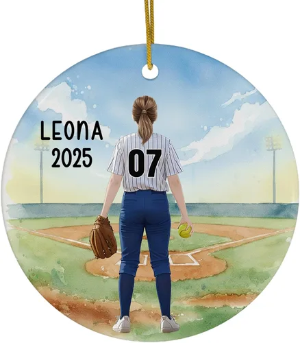 Vista 32 de FLOCHIL Adornos Personalizados de Bailarina de Navidad 2025 para Niña, Adornos Personalizados de Bailarina para Árbol de Navidad, Regalo