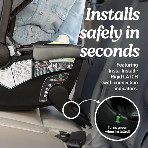 Vista 2 de Graco® Gomax - Asiento infantil para automóvil, Ace, ligero, reclinable, orientado hacia atrás, se instala con o sin base