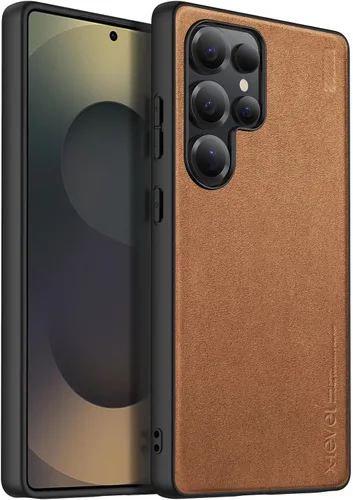 Vista 107 de X-level Funda para Samsung Galaxy Z Flip 6, delgada funda delgada de piel sintética para teléfono, TPU suave, a prueba de golpes, protección Negro