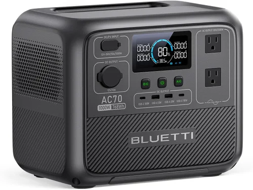 BLUETTI Generador solar portátil de la batería de la estación eléctrica | Elevación de potencia de 2000 W, 45 minutos 0-80% de carga rápida, 20 ms