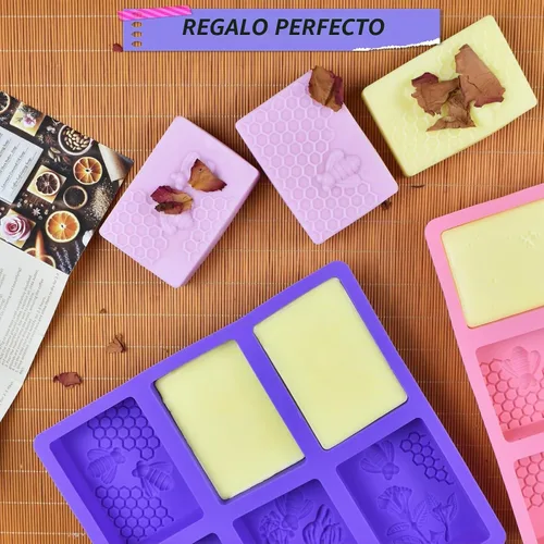 Vista 7 de Artcome Kit de fabricación de jabón de bricolaje – Moldes, herramientas de medición y embalaje para jabones hechos a mano – Herramientas