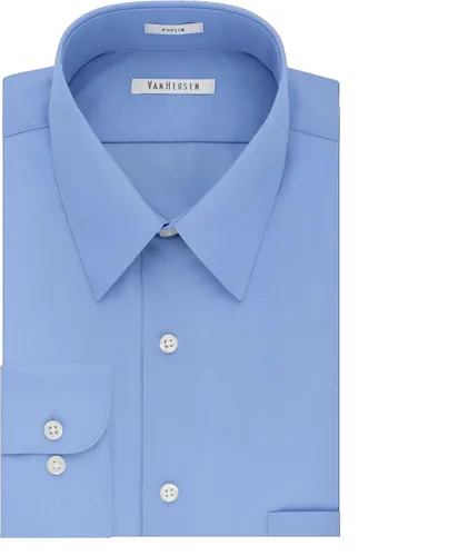 Vista 3 de Van Heusen Camisas de vestir de popelina de corte alto para hombre