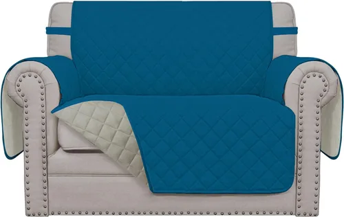 Vista 253 de Easy-Going - Funda reversible para sofá, resistente al agua, con varillas de espuma y correas elásticas, protector de muebles para mascotas y perros
