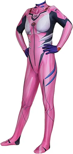 Vista 2 de Disfraz de cosplay de Mari Makinami Illustre Zentai para mujer