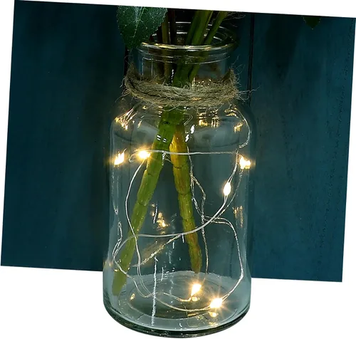 Vista 7 de DECHOUS 2 apliques de pared para pared, tarros de albañil, luces de pared rústicas, luz solar decorativa, decoración del hogar, luces de pared