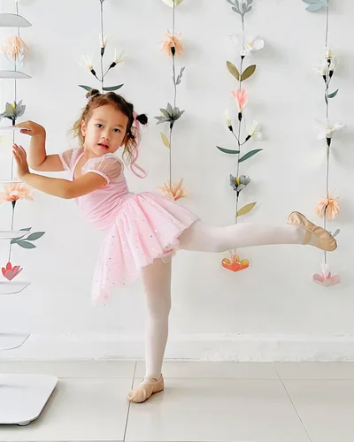 Vista 2 de Stelle Zapatos de ballet para niñas Zapatillas de ballet para niños pequeños Zapatillas de cuero suave para niños Zapatos de baile para niños