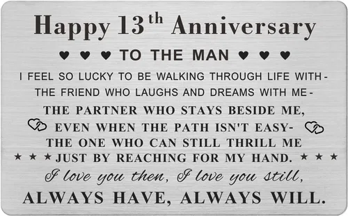 Vista 8 de Emideary Tarjeta de felicitación de 4º aniversario para marido y hombre – Tarjeta de 4 años de aniversario de boda para él, esposo
