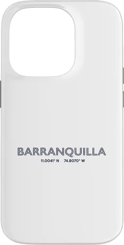 Vista 17 de Colombia City Coordinates - Barranquilla Case for iPhone 16