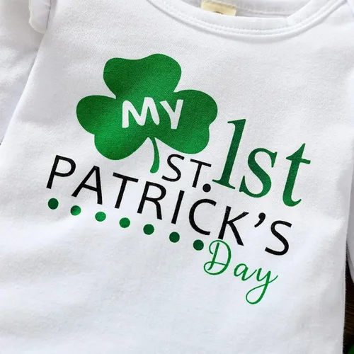Vista 5 de Conjunto de ropa con tirantes a cuadros para el día de San Patricio