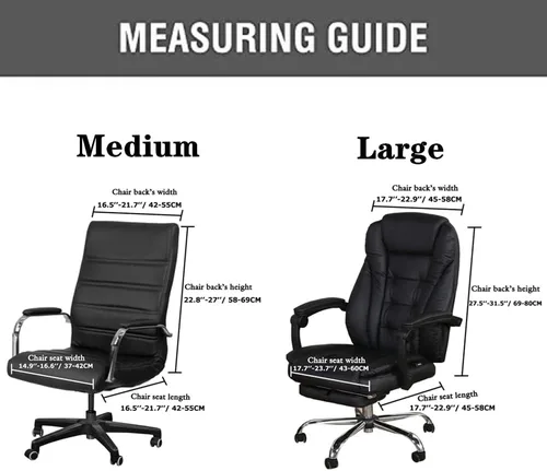 Vista 4 de Funda de terciopelo para silla de oficina con fundas para brazos, fundas elásticas para sillas de escritorio de computadora, fundas universales