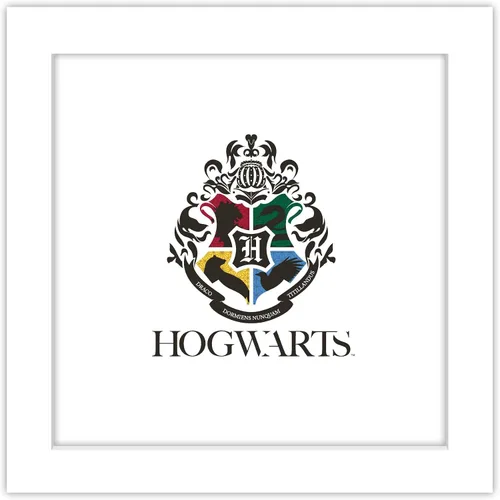 Vista 11 de Trends International Gallery Pops Harry Potter - Póster de pared moderno de Hogwarts Crest, 12 x 12 pulgadas, versión enmarcada en negro