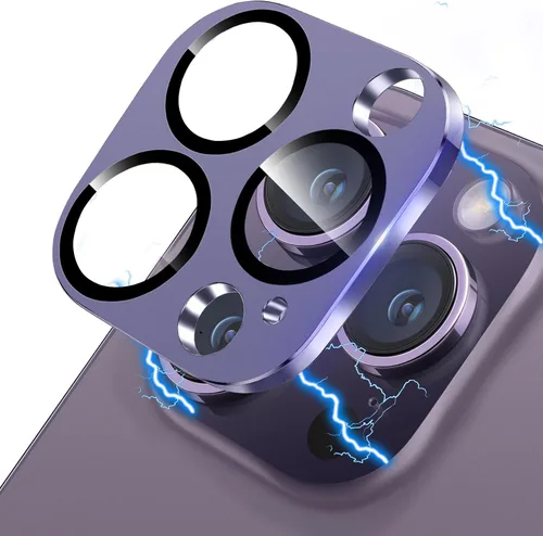 Vista 21 de Protector de lente de cámara para iPhone 13 & iPhone 13 Mini, brillante con diamantes de imitación 3D con purpurina, cubierta de cámara de vidrio