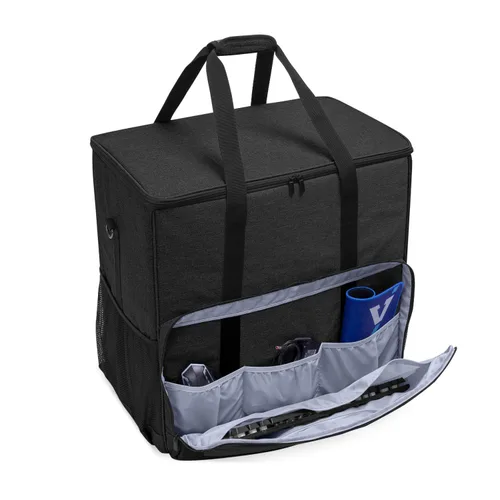 Vista 3 de CURMIO Funda de transporte para PC con divisor interior para torre y Negro