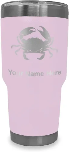 Vista 17 de LaserGram Vaso aislado al vacío de 20 onzas, cangrejo, grabado personalizado incluido (camuflaje verde)