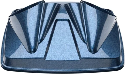 Vista 46 de Tapas de altavoz dobles de 8 pulgadas a juego para Advanblack/OEM Harley Rushmore estilo Razor, Chopped & King Tour Pak Whisky ámbar