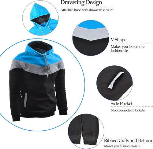 Vista 5 de Mooncolour - Sudadera con capucha, deportiva, para exteriores, para hombre