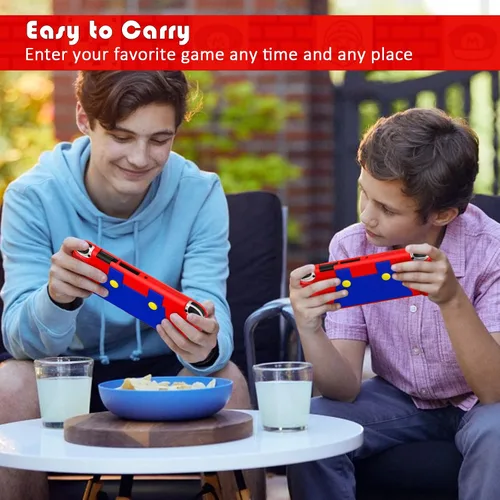 Vista 8 de KENOBEE Funda de silicona compatible con Nintendo Switch OLED modelo 2021, suave, ligera, con agarre ergonómico, con absorción de golpes y diseño