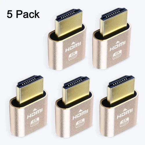 Vista 7 de DTECH Emulador de enchufe simulado HDMI 4K, adaptador fantasma sin cabeza, compatible con Windows, Mac, OSX, Linux, soporte 4kx2k 2160P 1080p