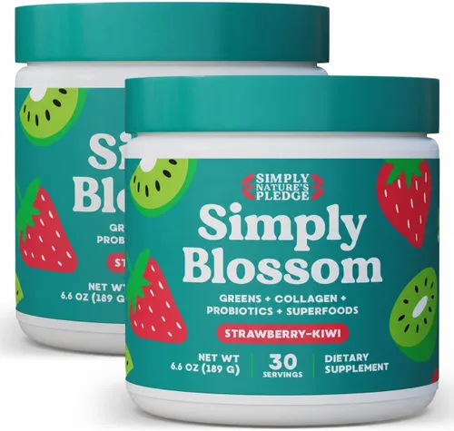 Vista 20 de Simply Blossom Nutrition - Verduras diarias y superalimentos en polvo + colágeno + probióticos para la salud digestiva de las mujeres y alivio