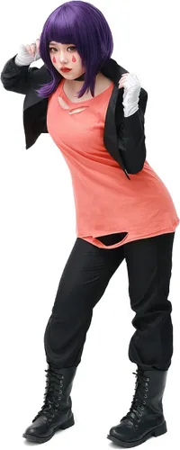 Vista 2 de C-ZOFEK Disfraz de héroe de cosplay de Jiro Kyoka, Negro
