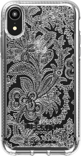 Vista 2 de tech21 Pure Design Liberty Grosvenor - Funda para iPhone XR, transparente, T21-6529