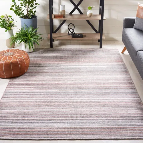 Vista 10 de SAFAVIEH Kilim Collection - Alfombra de pasillo de 2 pies 3 pulgadas x 9 pies, azul y amarillo, hecha a mano con rayas bohemias, ideal para zonas