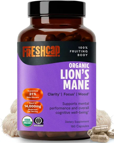 Vista 21 de Freshcap Lions - Suplemento de hongos melena - Apoyo cognitivo, 60 cápsulas