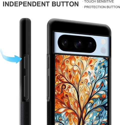 Vista 286 de Compatible con Google Pixel 4A 5G Mobile Case Creative Acrylic Panel trasero Silicona Protección Grip especialmente diseñado para Google Pixel 4A 5G