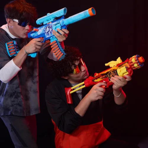 Vista 9 de Nerf Loadout FlareFusion Blaster, 3 accesorios de montaje intercambiables, 18 dardos Nerf N1, juguetes al aire libre para niños, a partir de 8 años