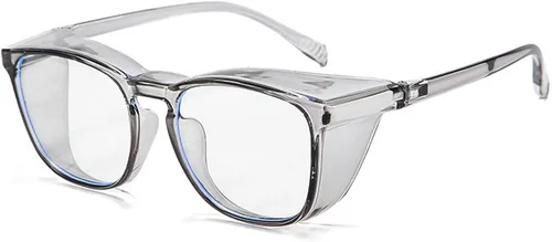 Vista 13 de Gafas de seguridad anti niebla para mujeres y hombres, TR90, lentes de bloqueo de luz azul, transparentes, antiarañazos, protección UV, marco