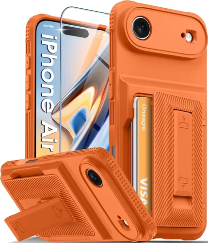 Vista 24 de Oneagle Funda tipo cartera para iPhone 16 Pro Max con tarjetero y soporte