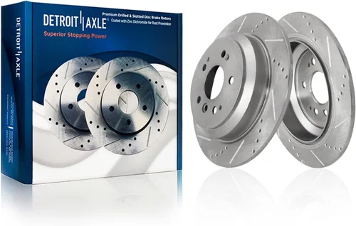 Vista 40 de Detroit Axle - Rotores de freno para Toyota Avalon 2020-2021 Camry 2020-2024, repuesto de rotores de freno de disco perforados y ranurados: rotor