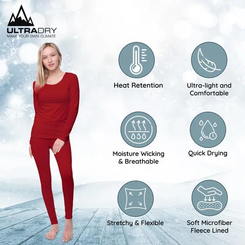 Vista 2 de Ultra Dry Women Thermal Underwear Set