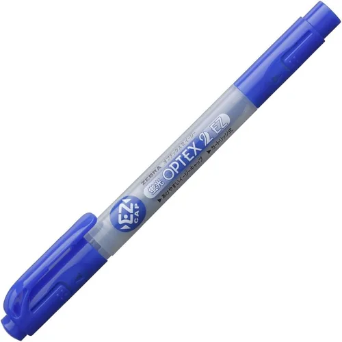 Vista 3 de Zebra Optex 2 B-WKT11-BL - Resaltador, EZ, azul, 10 piezas