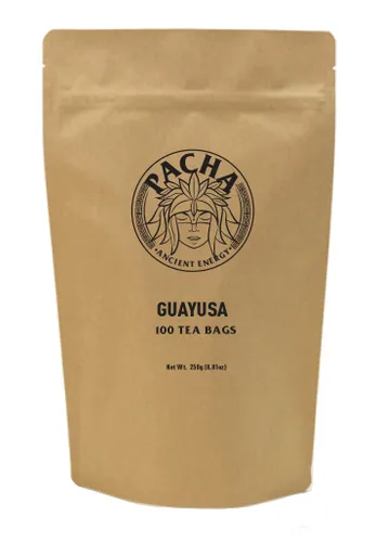 Vista 9 de Bolsas de té Guayusa de PACHA Naturalmente altas en antioxidantes, L-teanina y teobromina Té de hierbas de energía sostenida Alternativa a