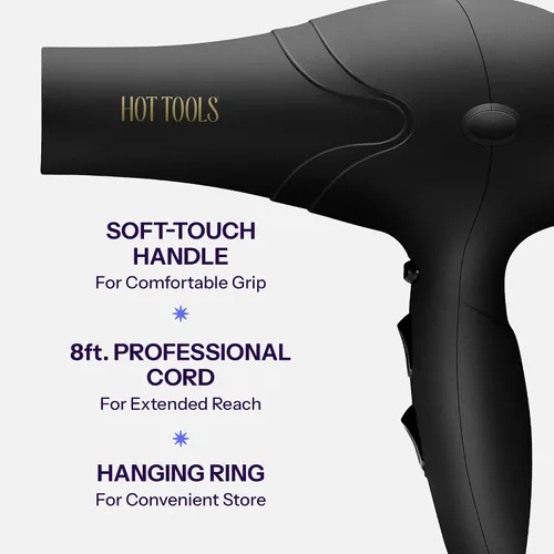 Vista 6 de Secador de pelo iónico Pro Artist 2100 Turbo de Hot Tools Secado rápido, ligero