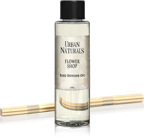 Vista 96 de Urban Naturals Recambio de aceite difusor de varillas ámbar y lavanda, lavanda relajante, ámbar cálido, aroma calmante para habitación, 4 onzas +