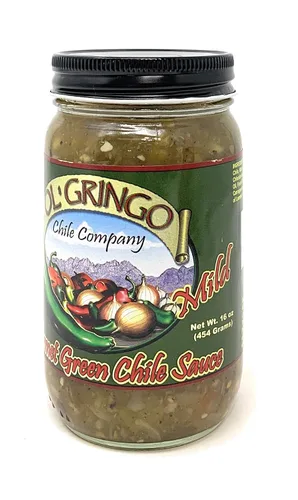 Vista 4 de Ol' Gringo Chile Company Salsa verde de chile suave, 16 onzas