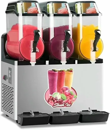 Vista 7 de Máquina comercial de granizado de acero inoxidable de 12/24/36L, para cóctel, jugo de hielo, té, café (negro 24L)